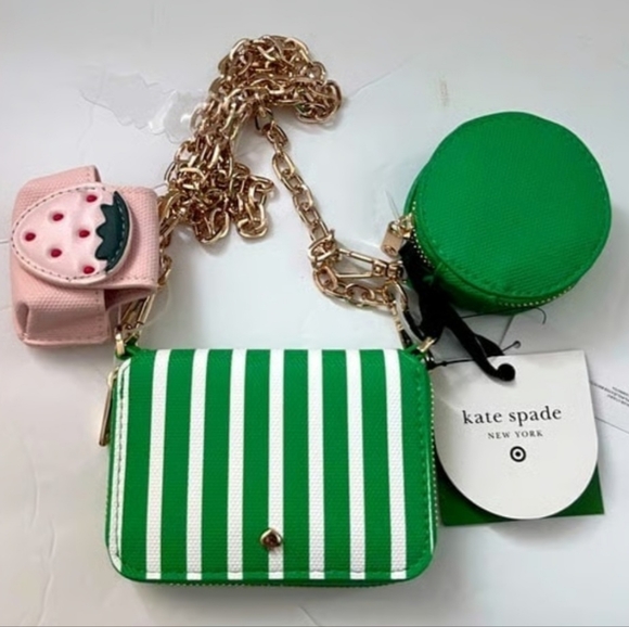 Kate Spade X Target Handbags - New Kate Spade And Target Striped Mini Chain Crossbody
